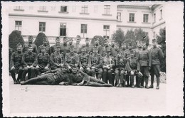 * 3 Db Második Világháborús Fotólap Zomborból / 3 WWII Military Photo Postcards From Sombor - Unclassified