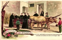* T2 Ricordo Di Padova, Arrivo Di S. Antonio Moribondo Da Camposampiero Al Conento Di Arcella Ove Mori Il 13 Giugno 1231 - Non Classificati