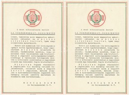 ~1930. A Magyar Bank és Kereskedelmi R.T. Tájékoztatója Az 'Új Vöröskereszt-Sorsjegyek' Jegyzésével Kapcsolatban (4x) T: - Sin Clasificación