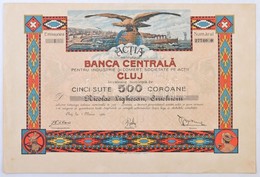 Románia / Kolozsvár 1920. 'Banca Centrala Pentru Industrie Si Comert Societate Pe Actii Cluj (Kolozsvári Központi Keresk - Non Classés
