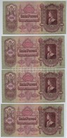 1930. 100P (4x) Sorszámkövet?k T:II - Zonder Classificatie