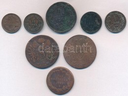 1782-1860. 8db-os Fémpénz Tétel (5xklf), Közte 1858B 5/10kr (2x), 1860B 4kr T:2-,3,3- Ph., Patina - Ohne Zuordnung