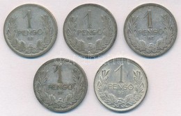 1926. 1P Ag (3x) + 1927. 1P Ag + 1939. 1P Ag T:2-3 Kis Patina - Zonder Classificatie