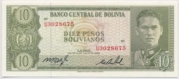 Bolívia 1962. 10P T:I
Bolivia 1962. 10 Pesos C:UNC
Krause 154 - Unclassified