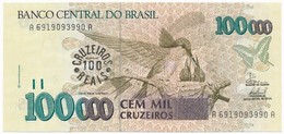 Brazília 1993. 100.000C '100 CRUZEIROS REAIS' Felülbélyegzéssel T:I Nyomdahiba A Bal Alsó Sarokban
Brazil 1993. 100.000  - Sin Clasificación