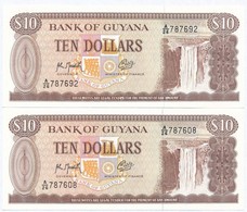 Guyana 1992. 10$ (2x) + 1996. 20$ (4x) T:I
Guyana 1992. 10 Dollars (2x) + 1996. 20 Dollars (4x) C:UNC - Non Classificati