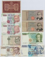 Olaszország 1918-1990. 1L-10.000L (9x) T:III,III-
Italy 1918-1990. 1 Lira - 10.000 Lire (9x) C:F,VG - Ohne Zuordnung