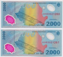 Románia 1999. 2000L 'Napfogyatkozás' (2x) Sorszámkövet?k T:I
Romania 1999. 2000 Lei 'Solar Eclipse' (2x) Sequential Seri - Sin Clasificación