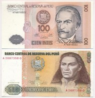 Peru 1987. 100I + 500I T:I
Peru 1987. 100 Intis + 500 Intis C:UNC - Sin Clasificación