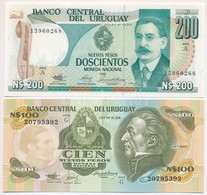 Uruguay 1986. 200P + 1987. 100P T:I
Uruguay  1986. 200 Pesos + 1987. 100 Pesos C:UNC - Sin Clasificación