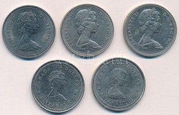 Kanada 1969-1984. 1$ (5xklf) Forgalmi és Emlékkiadás T:2,2-
Canada 1969-1984. 1 Dollar (5xdiff) Coins And Commemorative  - Unclassified