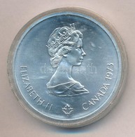 Kanada 1973. 10$ Ag 'Montreali Olimpia - Világtérkép' T:1 
Canada 1973. 10 Dollars Ag 'Montreal Olympics - World Map' C: - Non Classificati