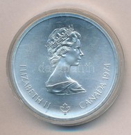 Kanada 1974. 10$ Ag 'II. Erzsébet / Montreali Olimpia - Kerékpározás' T:1 
Canada 1974. 10 Dollars Ag 'Elisabeth II / Mo - Unclassified