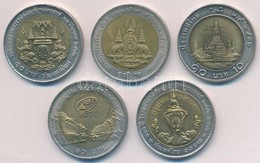 Thaiföld 1989-1999. 10B Bimetál (5xklf) T:2
Thailand 1989-1999. 10 Baht Bi-metallic (5xdiff) C:XF - Sin Clasificación