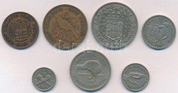 Új-Zéland 1940-1952. 1/2p-1/2C (7xklf) T:2,2-
New Zealand 1940-1952. 1/2 Penny - 1/2 Crown (7xdiff) C:XF,VF - Sin Clasificación