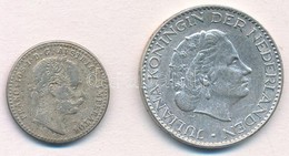 Vegyes: Ausztria 1869. 10kr Ag 'Ferenc József' + Hollandia 1956. 1G Ag 'Julianna' T:2-,1-
Mixed: Austria 1869. 10 Kreuze - Sin Clasificación