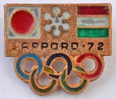 1972. 'Sapporo 72' Festett Olimpiai Jelvény (15,5x18,5mm) T:2 - Sin Clasificación
