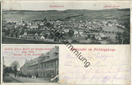 Wunsiedel - Gasthof Grüner Baum - Besitzer J. Ch. Purucker - Verlag Löffler & Co Greiz - Wunsiedel