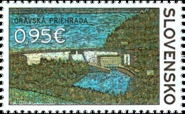 Slovakia - 2017 - Technical Monuments - Orava Dam - Mint Stamp - Nuevos