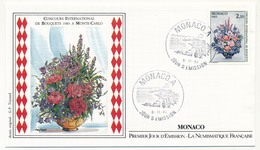 MONACO => 2 Enveloppes FDC - Concours International De Bouquets - Premier Jour 1984 - FDC
