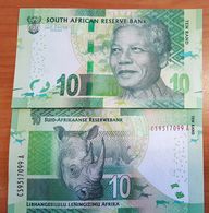 South Africa R10 Banknote Featuring Nelson Mandela Note 2012 Money UNC - Afrique Du Sud