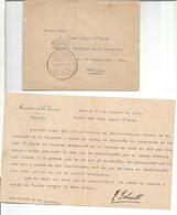 CC A SEVILLA 1919 FRANQUICIA MINISTERIO DE LA GUERRA CON CARTA - Vrijstelling Van Portkosten