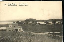 Carte Obl.  N° 42 Vue 25 Gare De Mayumba   Obl. Léopoldville 11/02/1914  Pour St Amand (B) - Entiers Postaux