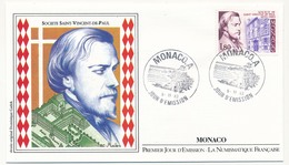 MONACO => Enveloppe FDC - Société Saint Vincent De Paul - Premier Jour 1983 - FDC