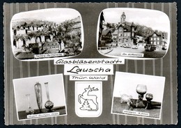 B5247 - Lauscha - Glasbläser Stadt - Glas Rauchglas Vasen Waldglas - Lauscha