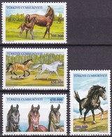 Türkei, 2001, 3277/80, Pferde. MNH ** - Unused Stamps