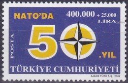 Türkei, 2002, 3295, 50 Jahre Mitgliedschaft Im Nordatlantikpakt (NATO). MNH ** - Nuovi