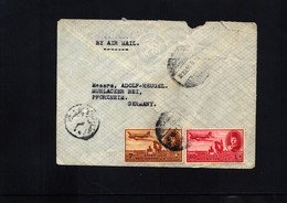 Egypt  Interesting Airmail Letter To Germany - Lettres & Documents