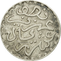 Monnaie, Maroc, 'Abd Al-Aziz, 1/20 Rial, 1/2 Dirham, 1320, Londres, SUP, Argent - Marokko