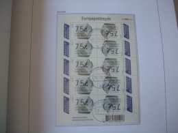 Netherlands Used Ned. Gebruikt 2008 NVPH Nr V2570 CEPT Compleet Vel - Used Stamps