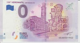 Billet Touristique 0 Euro Souvenir Italie - 130a Veronafil 2018-1 N°SEAD001902 - Essais Privés / Non-officiels