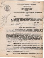 VP12.726 - PARIS - Acte De 1953 - Entre La S.N.C.F Ligne D'ORLEANS à VIERZON - Gare De LA FERTE SAINT AUBAIN & Mr NIAF - Ferrovie