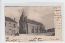 1 Cpa Saint Valérien "l'église Et La Mairie" "pionnière 1903" - Saint Valerien