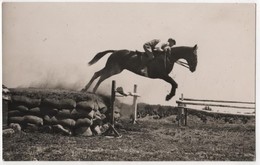 Carte Photo 66 Corneilla Del Vercol Hippisme Saut D'obstacle Joseph Jonquères D'Oriola Sur Rameau L. Moret Perpignan - Autres & Non Classés