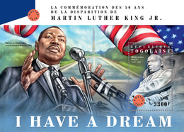 Togo. 2018 50th Memorial Anniversary Of Martin Luther King Jr. (315b) - Martin Luther King