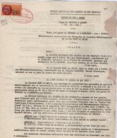 VP12.730 - PARIS - Acte De 1959 - Entre La S.N.C.F Ligne De BOURGES à ARGENT X ASNIERES & La Sté HUET & BRIAU à TOURS - Spoorweg