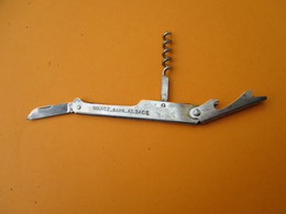 Couteau Décapsuleur Tire-Bouchon Ancien Publicitaire/Alsace / WANTZ-BARR/  Vers 1960-1980        SPO28 - Bottle Openers