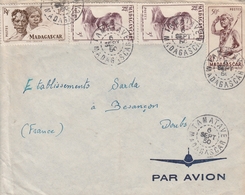 Madagascar Lettre Pour La France 1950 - Covers & Documents