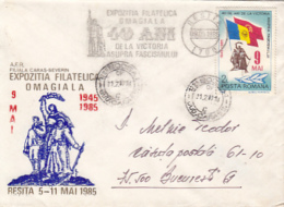 VICTORY OVER FASCISM, MAY 9TH, SPECIAL COVER, 1985, ROMANIA - Lettres & Documents