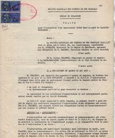 VP12.734 - PARIS X TOURS - 2 Actes De 1961 - Entre La S.N.C.F Gare De LA HAYE - DESCARTES & Mr Gaston CELLERIN - Ferrocarril