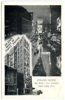 United States Vintage Postcard Strand Hotel & Times Square, New York City - Time Square