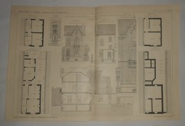 Plan D'un Petit Hôtel Particulier, Rue Pépin à Herstal En Belgique. M. N. Lambrecht, Architecte 1911 - Public Works