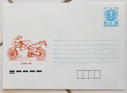 BULGARIE Motos, Moto, Entier Postal GILERA 1987. Emis En 1990. Neuf - Motorbikes