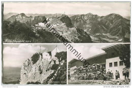 Rauschberghaus - Bergstation - Foto-AK - Ruhpolding