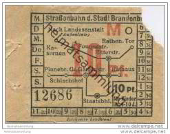 Fahrkarte - Stadt Brandenburg - Strassenbahn Der Stadt Brandenburg - Fahrschein Kind 10Pf. - Europe