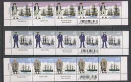 Ross Dependency 1995 Antarctic Explorers 6v  Strip Of 5 (+margin) ** Mnh (F7203) - Nuevos